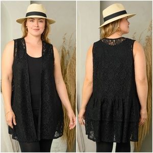 Black Lace Cardigan